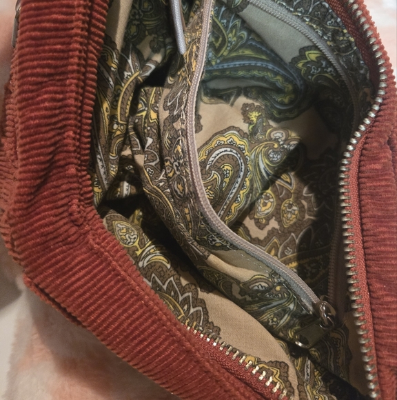 Vintage Orange Corduroy Small Purse Old Navy Great Condition - Picture 5 of 6